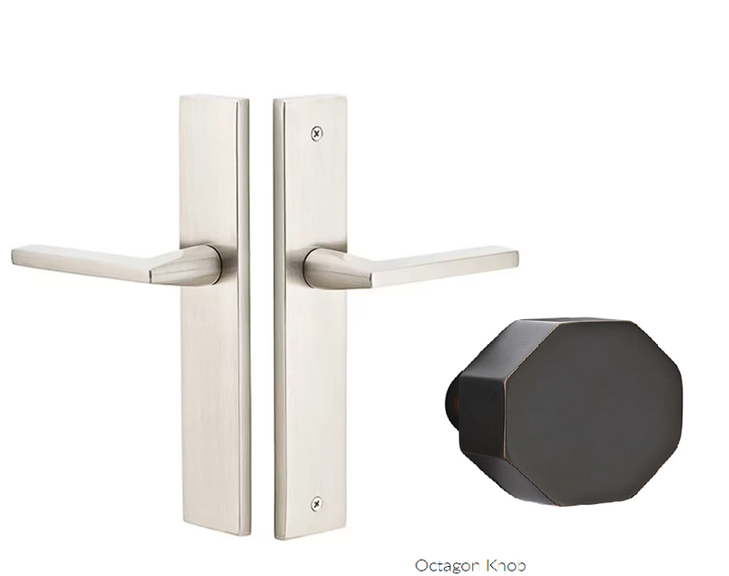 Emtek 8141OCT Passage , Stretto , 10" Plate , Octagon Knob - Parent