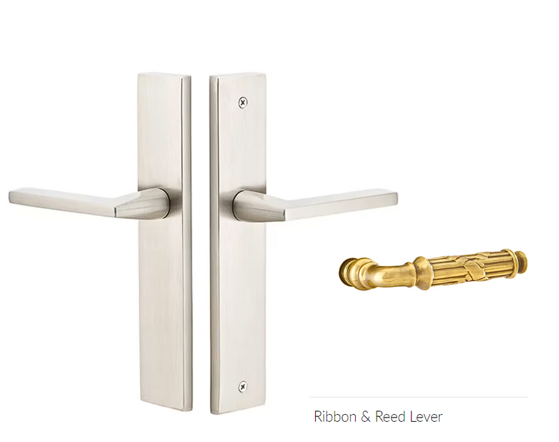 Emtek 8141RBLLH Passage , Stretto , 10" Plate , Ribbon and Reed Lever , LH - Parent