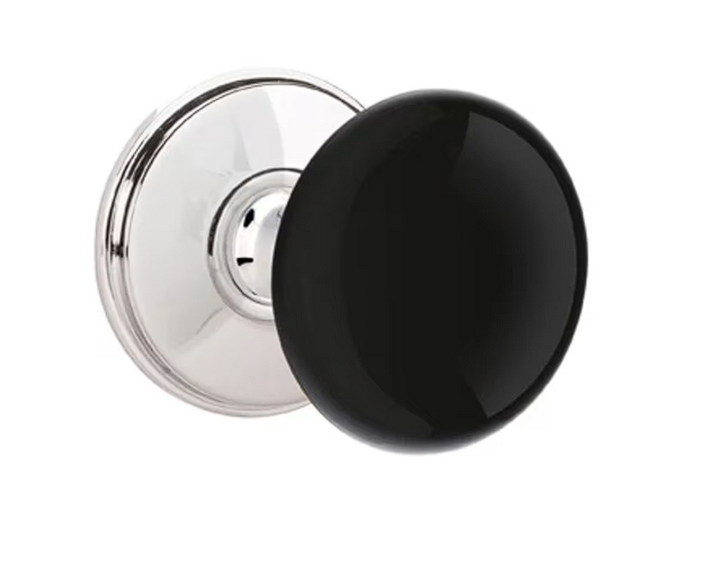 Emtek 8210EB Privacy , Watford Rosette , Ebony Porcelain Knob - Parent