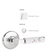Emtek 8110.LSUS26.TZLT.LH Select Passage , Watford Rosette , L-Square Stem , Light Terrazzo Handle , LH