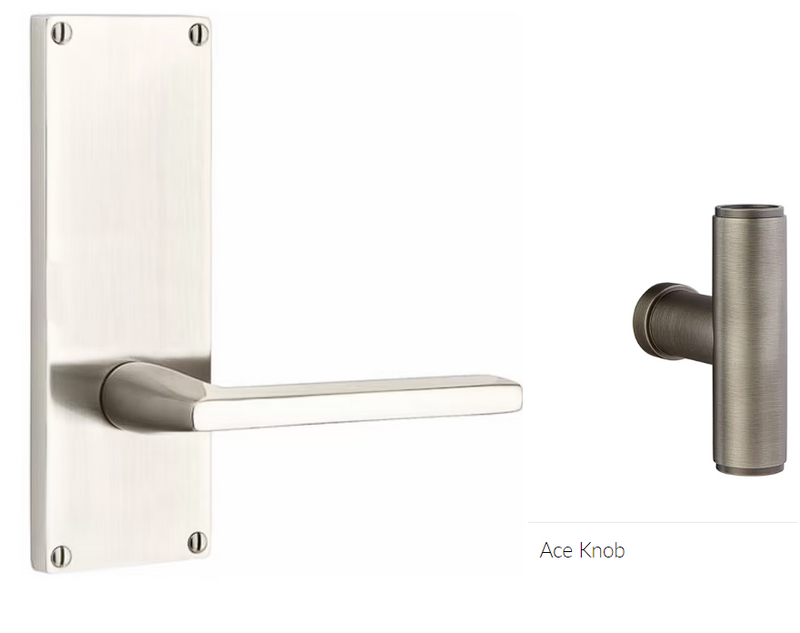 Emtek 8211ACE Privacy , Sideplate Locksets Modern Non-Keyed 7 , The Ace Knob - Parent