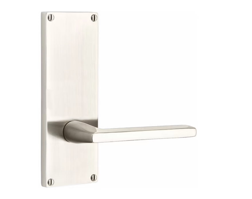 Emtek 8211.LSUS10B.TRUS3NL.LH SELECT Privacy , Sideplate Locksets Modern Non-Keyed 7" , L-Square Stem , Tribeca Handle.LH - Parent