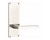 Emtek 8211.CCUS10B.TZKLT Select Privacy , Sideplate Locksets Modern Non-Keyed 7" , Conical Stem , Light Terrazzo Knob