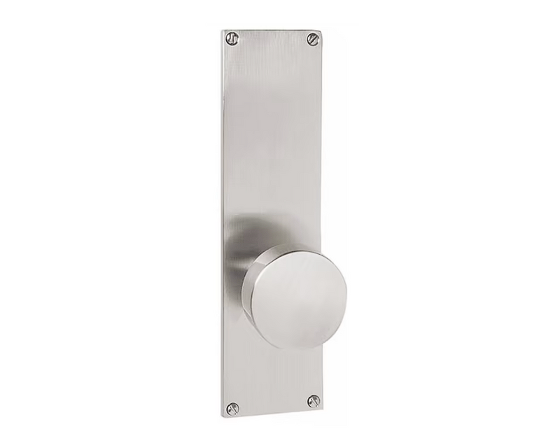 Emtek 8213.RAUS15.SMUS19.RH SELECT Privacy , Sideplate Locksets Modern Non-Keyed 9" , R-Bar Stem , Smooth Handle.RH - Parent