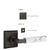 Emtek 8231.LSUS10B.TZLT.RH Select Privacy , Quincy Rosette , L-Square Stem , Light Terrazzo Handle , RH