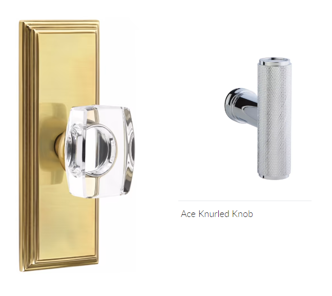 Emtek 8235ACEKN Privacy , Wilshire Non-Keyed 7" , The Ace Knurled Knob - Parent