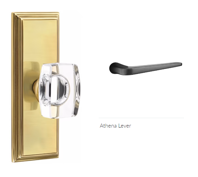 Emtek 8235ATNLH Privacy , Wilshire Non-Keyed 7" , Athena Lever , LH - Parent
