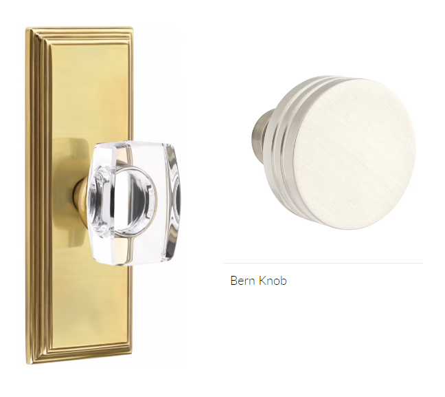 Emtek 8235BN Privacy , Wilshire Non-Keyed 7" , Bern Knob - Parent