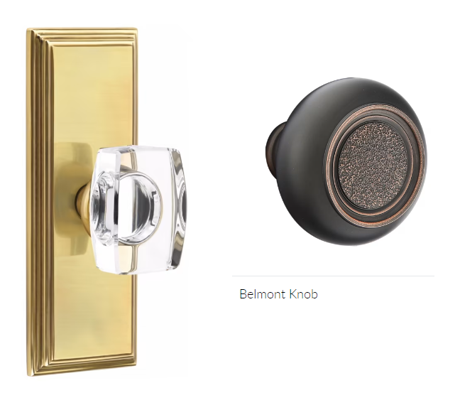 Emtek 8235BT Privacy , Wilshire Non-Keyed 7" , Belmont Knob - Parent