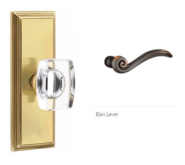 Emtek 8235ENLH Privacy , Wilshire Non-Keyed 7" , Elan Lever , LH - Parent