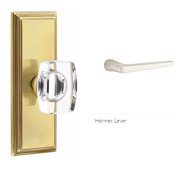 Emtek 8235HERRH Privacy , Wilshire Non-Keyed 7" , Hermes Lever , RH - Parent
