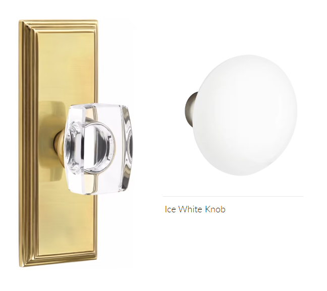 Emtek 8235IW Privacy , Wilshire Non-Keyed 7" , Ice White Porcelain Knob - Parent