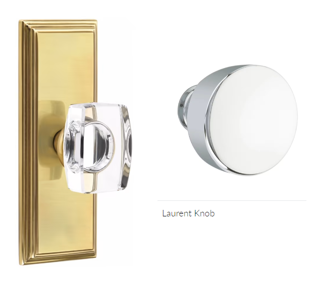 Emtek 8235LAU Privacy , Wilshire Non-Keyed 7" , Laurent Round Knob - Parent