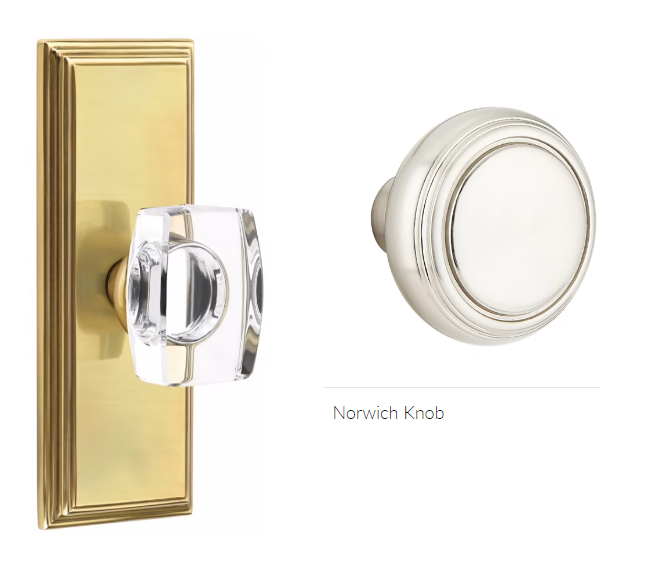 Emtek 8235NW Privacy , Wilshire Non-Keyed 7" , Norwich Knob - Parent