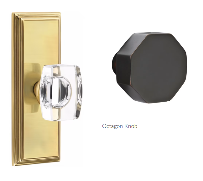Emtek 8235OCT Privacy , Wilshire Non-Keyed 7" , Octagon Knob - Parent