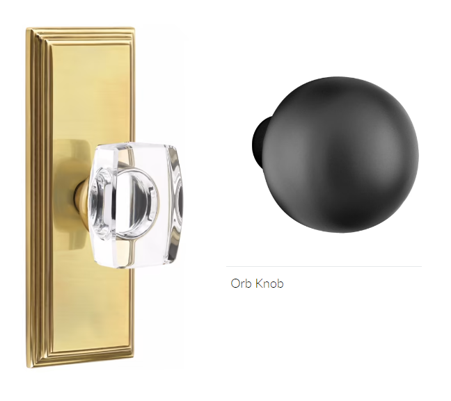 Emtek 8235OR Privacy , Wilshire Non-Keyed 7" , Orb Knob - Parent
