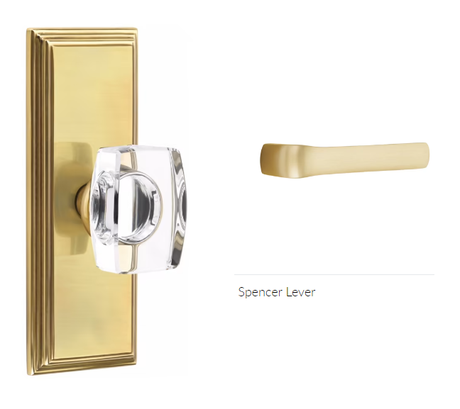 Emtek 8235SPNLH Privacy , Wilshire Non-Keyed 7" , Spencer Lever , LH - Parent