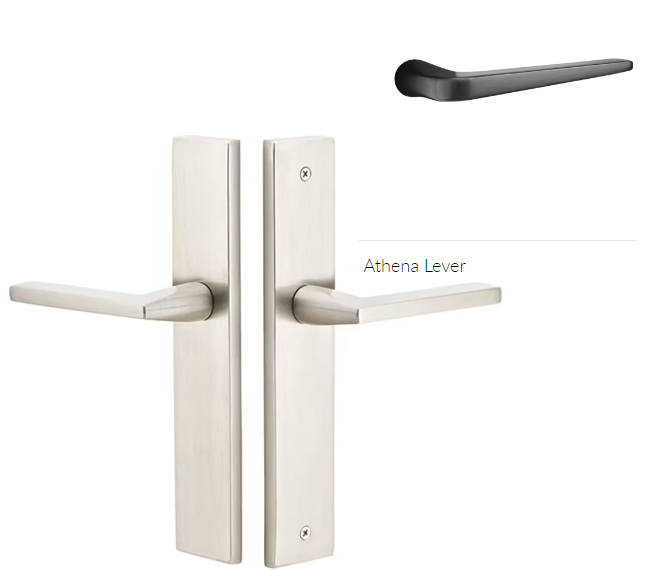 Emtek 8241ATNLH Thumbturn Privacy , Stretto , 10" Plate , Athena Lever , LH - Parent