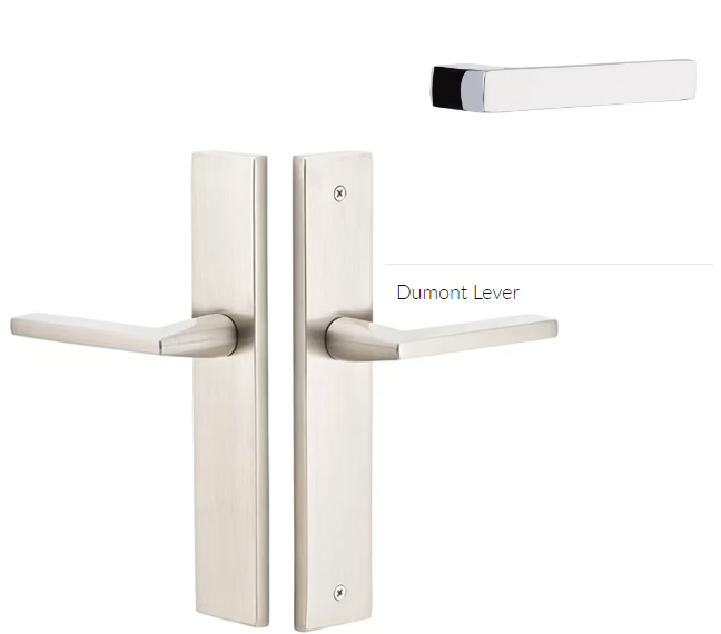 Emtek 8241DTRH Thumbturn Privacy , Stretto , 10" Plate , Dumont Lever , RH - Parent