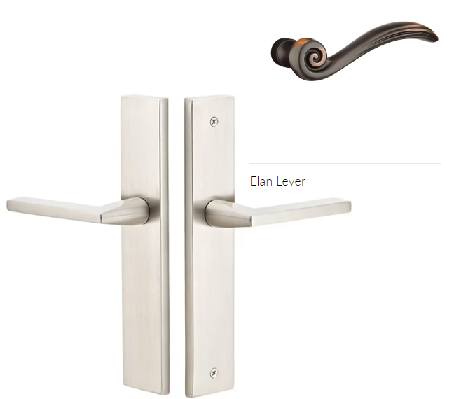 Emtek 8241ENLH Thumbturn Privacy , Stretto , 10" Plate , Elan Lever , LH - Parent