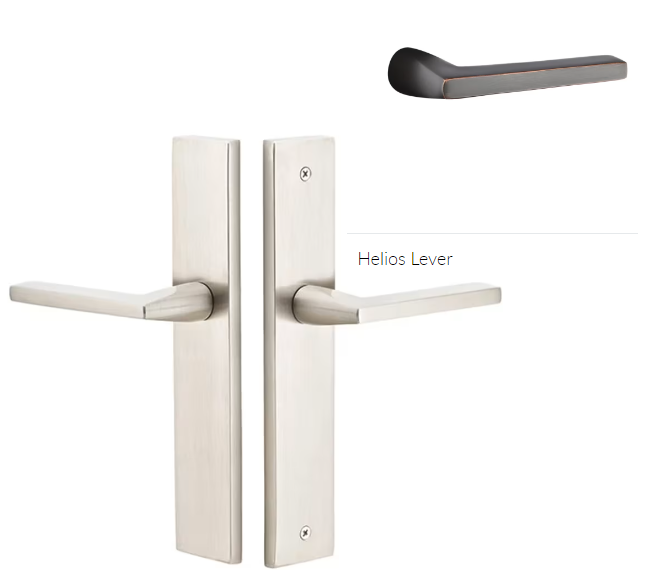 Emtek 8241HLOLH Thumbturn Privacy , Stretto , 10" Plate , Helios Lever , LH - Parent