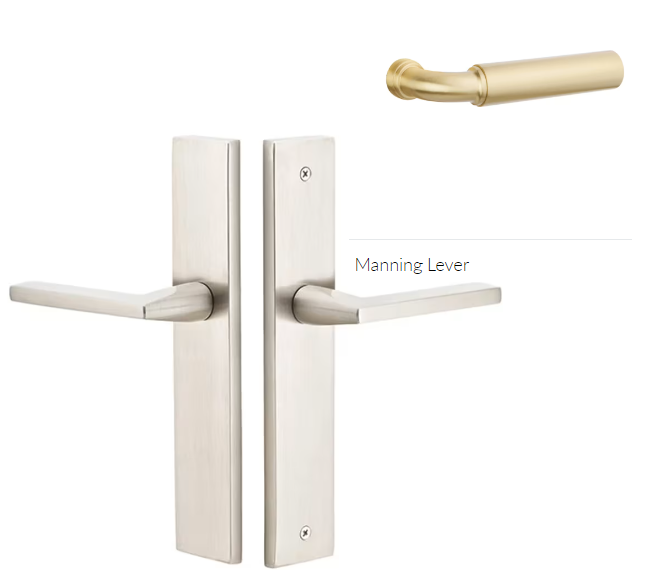 Emtek 8241MNGLH Thumbturn Privacy , Stretto , 10" Plate , Manning Lever , LH - Parent