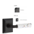 Emtek 8161.LSUS19.TZLT.LH Select Passage , Wilshire Rosette , L-Square Stem , Light Terrazzo Handle , LH