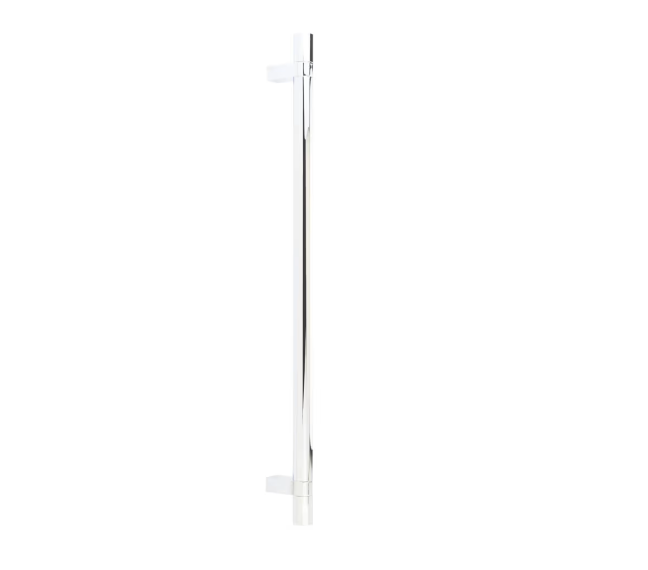 Emtek Select Appliance Pull C-C , Rectangular Bar Stem , Knurled Bar