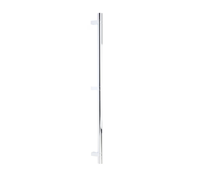 Emtek Select Appliance Pull C-C , Rectangular Bar Stem , Knurled Bar