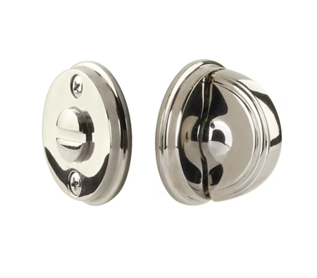 Emtek 8482.RESUS14 Thumbturn Privacy Bolt , Double Watford Rosette , with Rectangular Step Thumbturn Lifetime - Parent