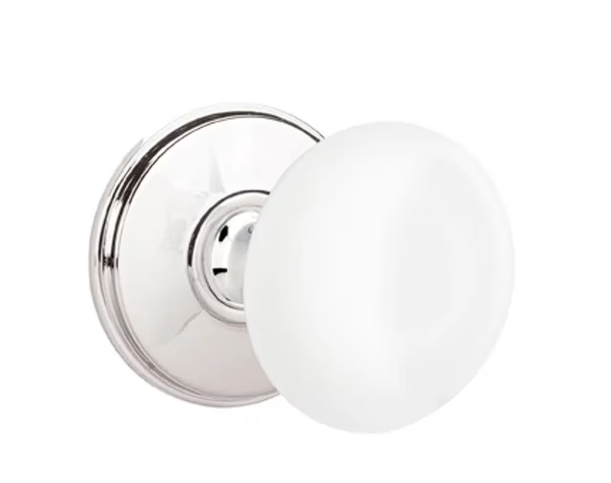 Emtek 8510IW Dummy , Watford Rosette , Ice White Porcelain Knob - Parent