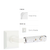 Emtek 8531.LSMW.TZLT Select Dummy , Quincy Rosette , L-Square Stem , Light Terrazzo Handle - Parent
