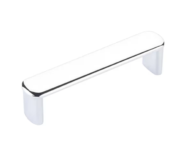 Emtek Select Cabinet Finger Pull overall , Rectangular Stem , Knurled Bar - Parent