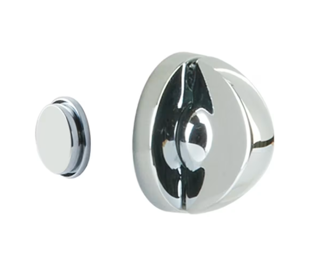 Emtek 8682.ARCUS10B Thumbturn Privacy Bolt , Double Disk Rosette Lifetime , with Arched Thumbturn - Parent