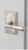 Emtek C5105T Concealed , Passage , Arts and Crafts Rectangular Rosette , Turino Lever