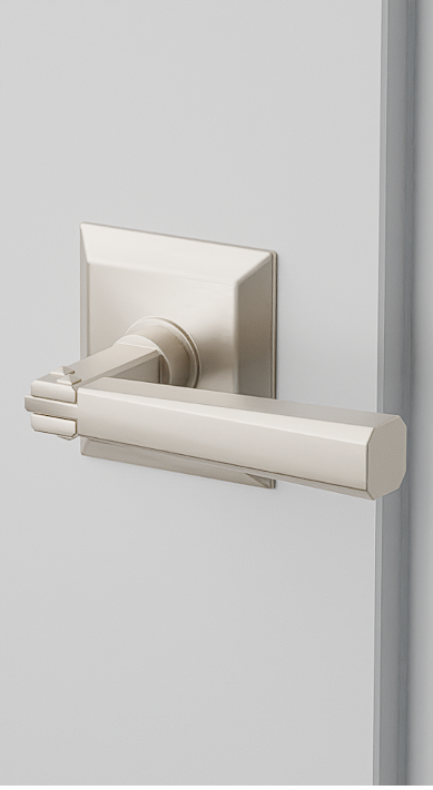 Emtek C8131AC Concealed , Passage , Quincy Rosette , Arts and Crafts Lever