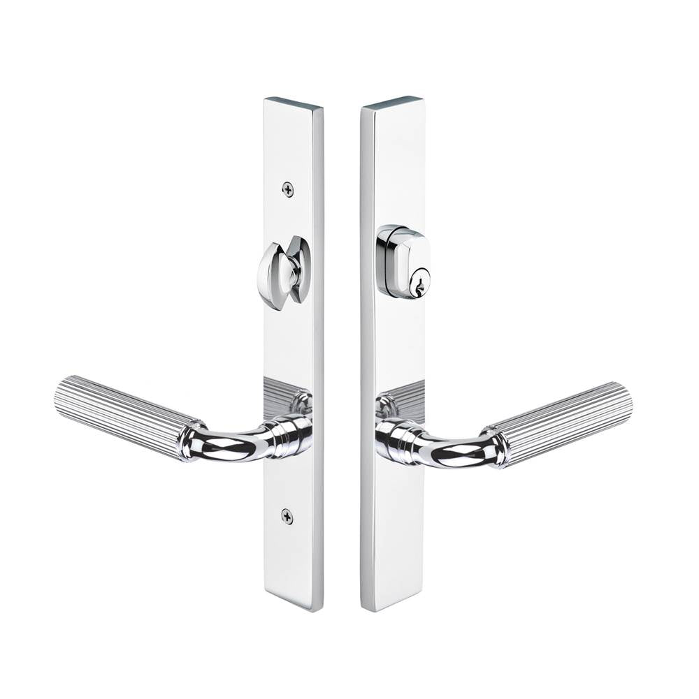 Emtek 12A1POSRH Multi Point C2 , Keyed with American Cyl , Modern Style , 1-1/2" x 11" , Poseidon Lever , RH - Parent