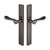 Emtek 15A3RLH Multi Point C5 , Non-Keyed American T-turn IS , Modern Style , 1-1/2" x 11" , Rustic Lever , LH - Parent