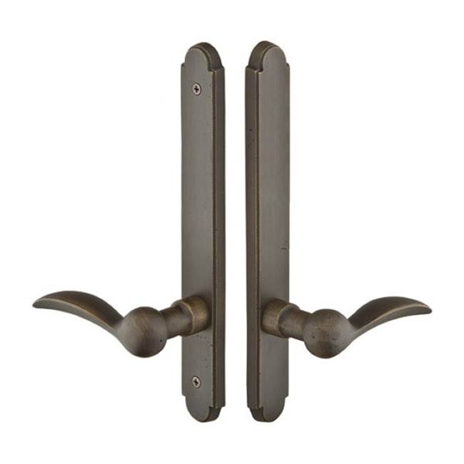 Emtek 1312LRRH Multi Point C3 , Non-Keyed Passage , Arched Style , 1-1/2" x 11" , Lariat Lever , RH - Parent