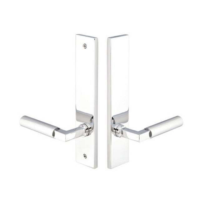 Emtek 13B4ASTLH Multi Point C3 , Non-Keyed Fixed Handle OS , Operating Handle IS , Modern Style , 2" x 10" , Aston Lever , LH - Parent