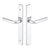 Emtek 15A3RLLH Multi Point C5 , Non-Keyed American T-turn IS , Modern Style , 1-1/2" x 11" , Rope Lever , LH