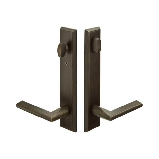 Emtek 1761CDRH Multi Point C7 , Keyed with American Cyl , Rectangular Style , 2" x 10" , Cody Lever , RH - Parent