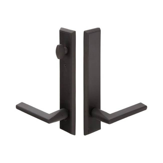Emtek 1763TTRH Multi Point C7 , Non-Keyed American T-turn IS , Rectangular Style , 2" x 10" , Teton Lever , RH - Parent