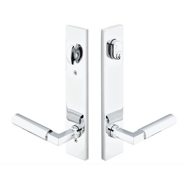Emtek 17B1ENRH Multi Point C7 , Keyed with American Cyl , Modern Style , 2" x 10" , Elan Lever , RH - Parent