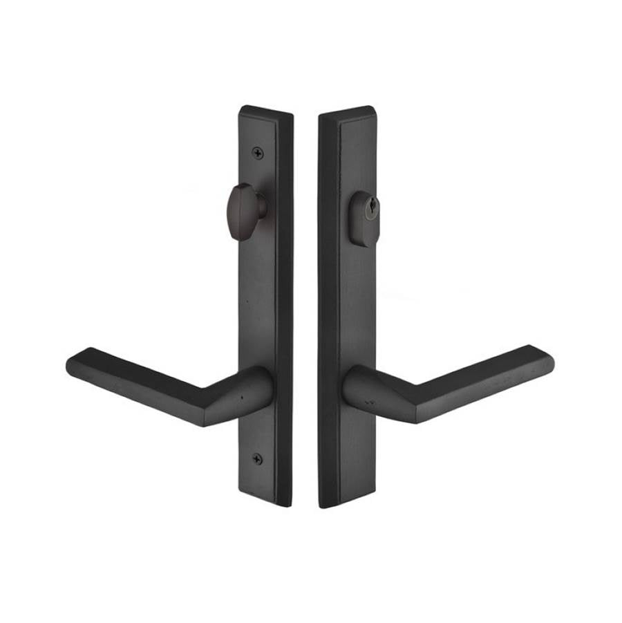 Emtek 1851ARLH MultiPointC8 , Keyed with AmericanCyl , Rectangular Style , 1-1/2"x11" , Aurora Lever , LH - Parent