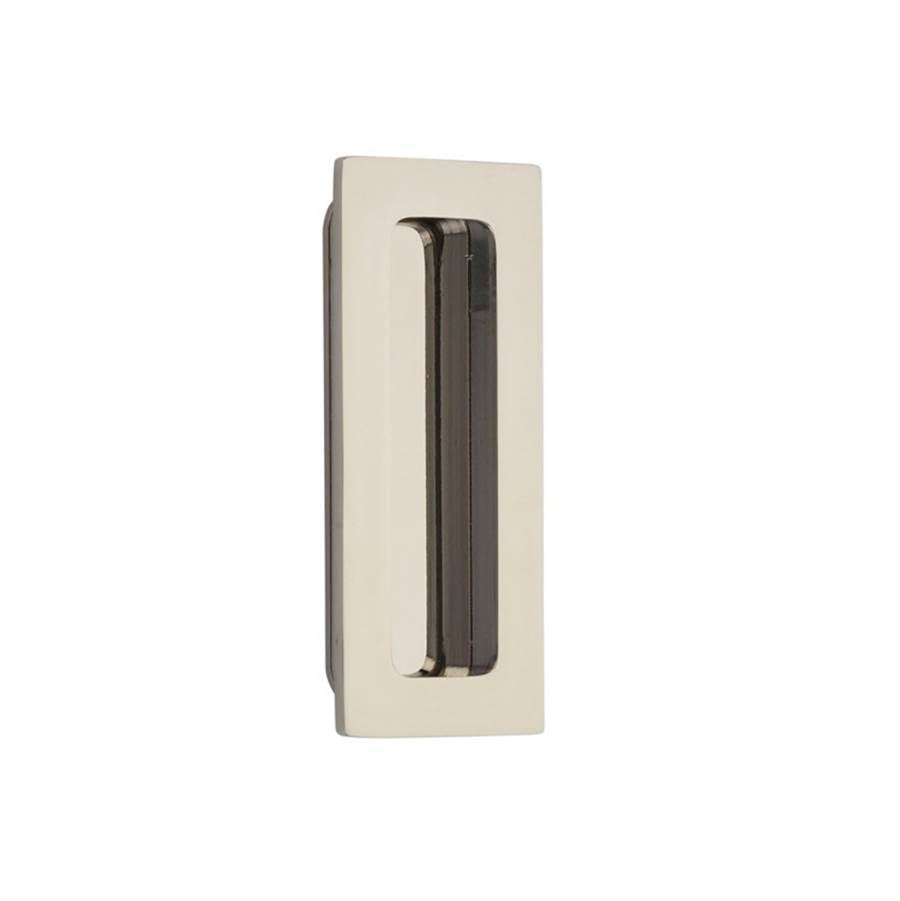 Emtek 220304 Brass Modern Rectangular Flush Pull 4"