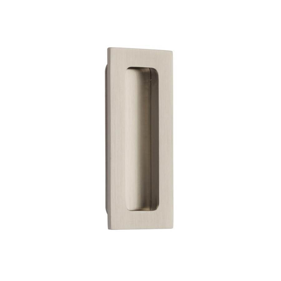 Emtek 220304 Brass Modern Rectangular Flush Pull 4"