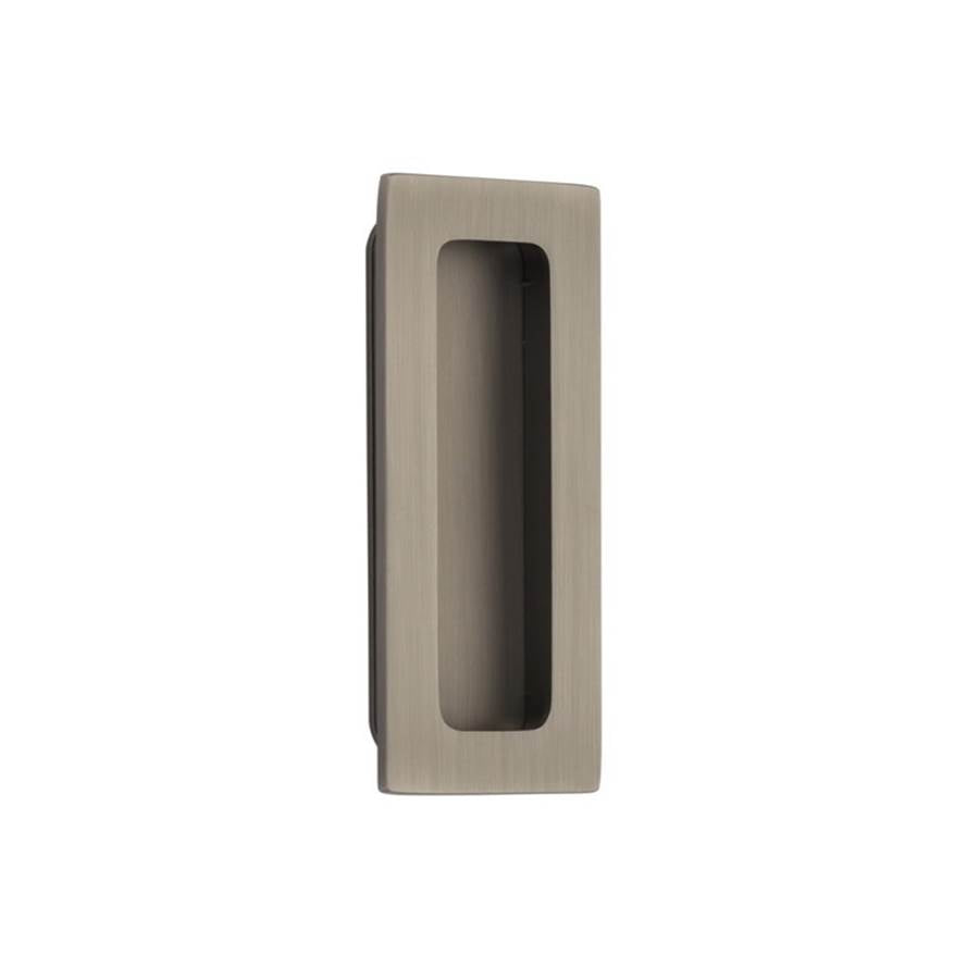 Emtek 220304 Brass Modern Rectangular Flush Pull 4"