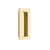 Emtek 220304 Brass Modern Rectangular Flush Pull 4"