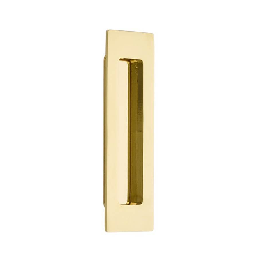 Emtek 220306 Brass Modern Rectangular Flush Pull 6"